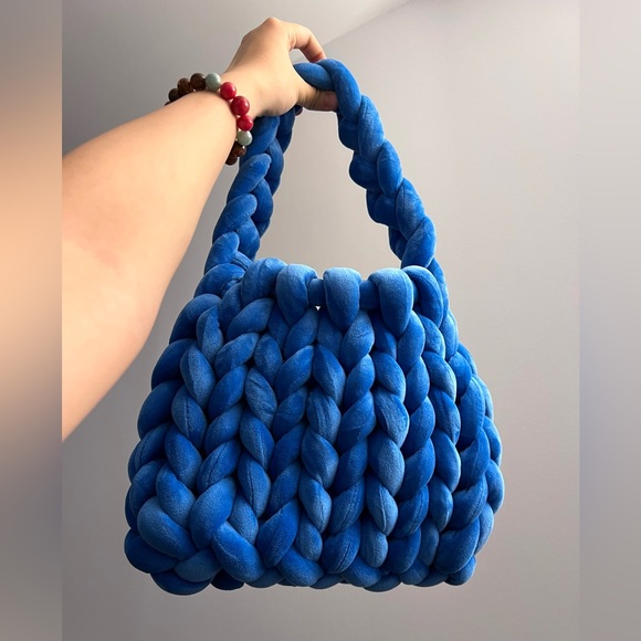 Handbags - velvet chunky bag